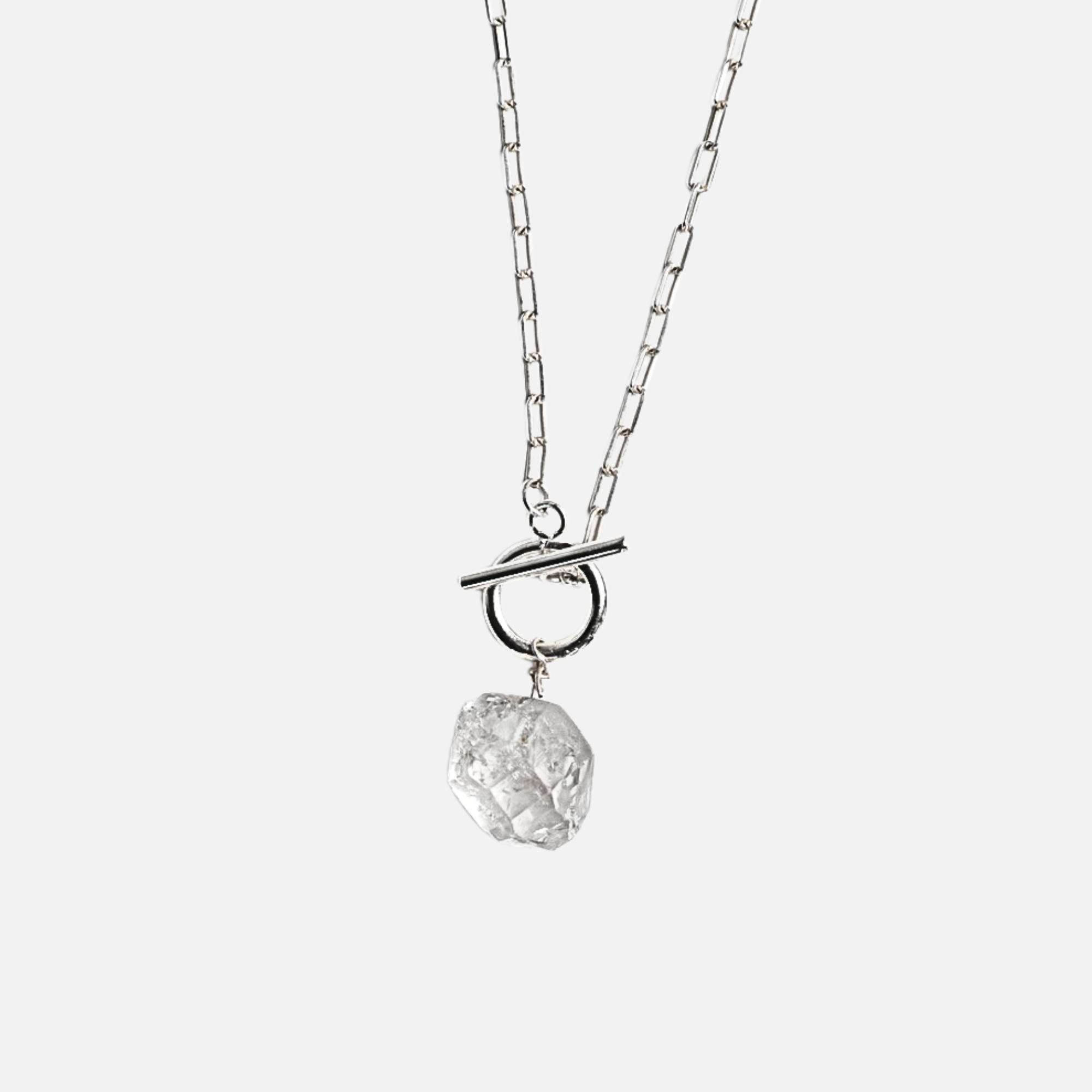HERKIMER DIAMOND PAPER CHAIN TOGGLE NECKLACE - My Store