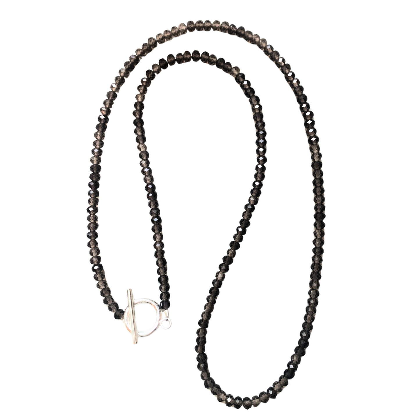 SMOKY QUARTZ TOGGLE NECKLACE