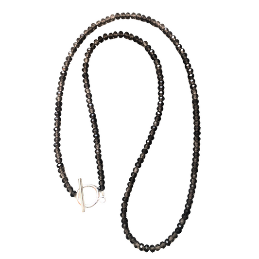 SMOKY QUARTZ TOGGLE NECKLACE