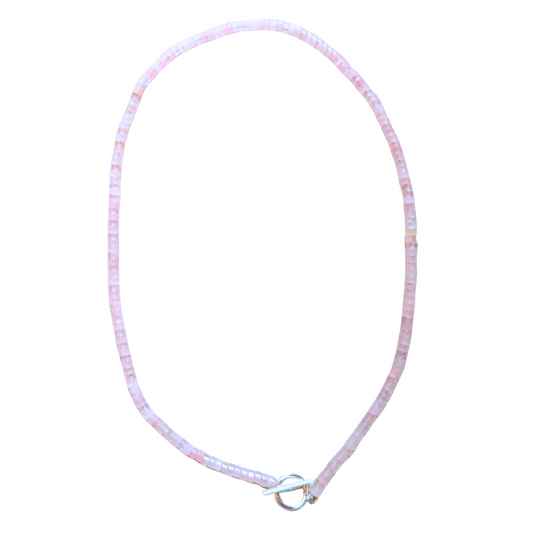 ROSE QUARTZ TOGGLE NECKLACE