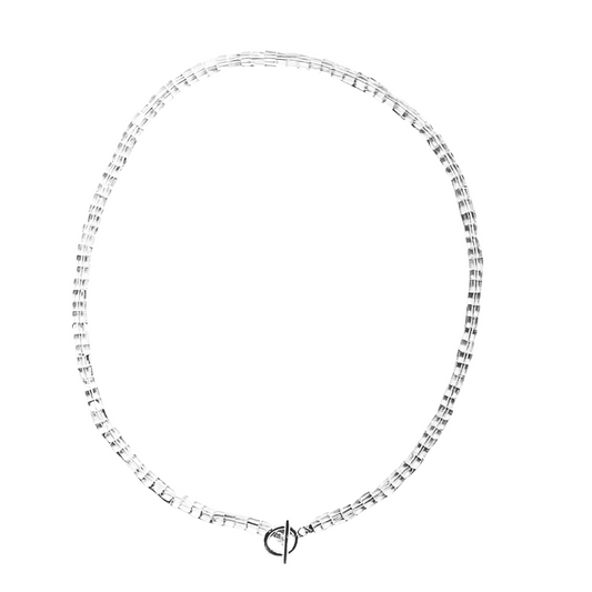 OPALITE CUBED TOGGLE NECKLACE