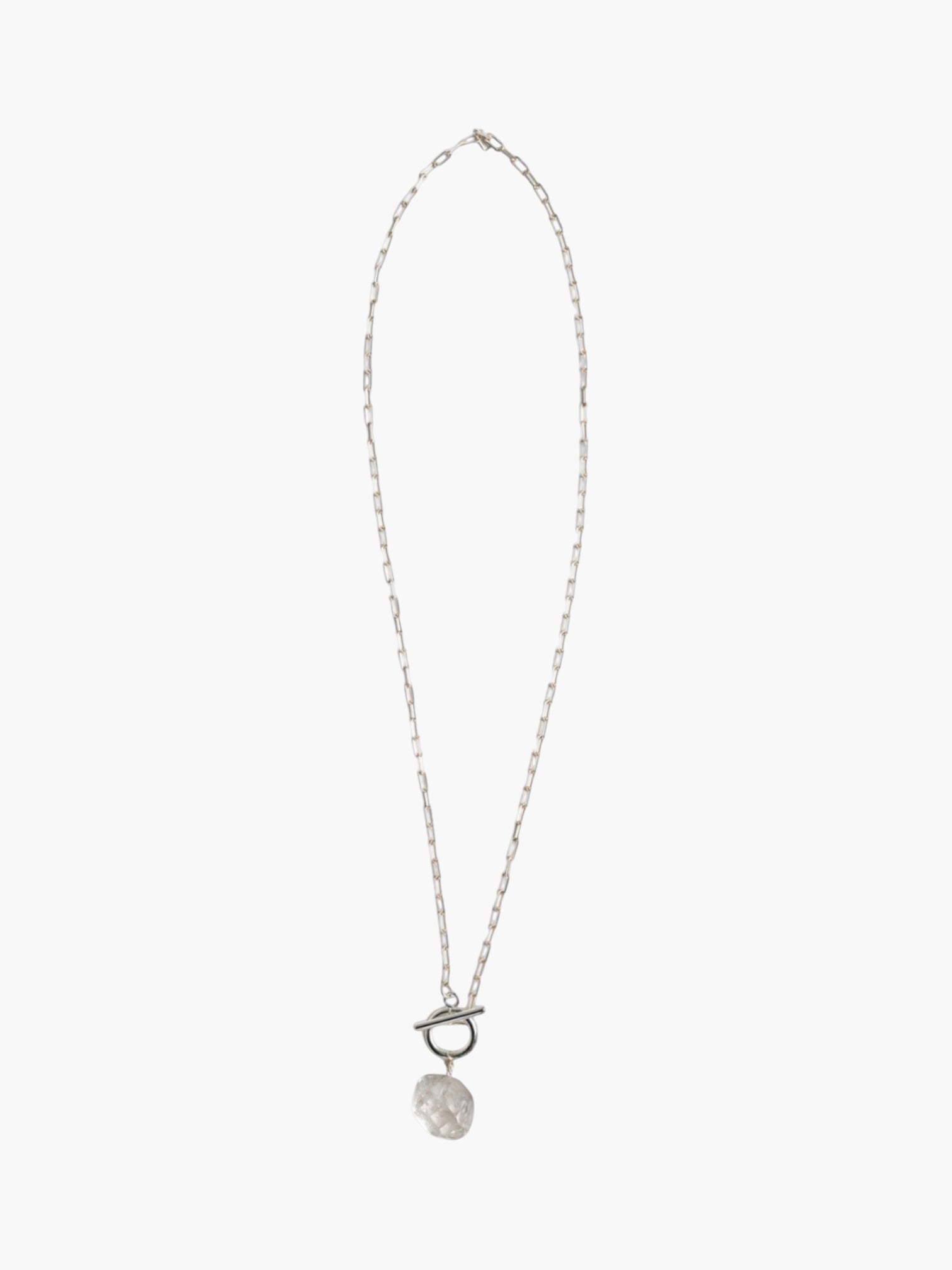 HERKIMER DIAMOND PAPER CHAIN TOGGLE NECKLACE - My Store