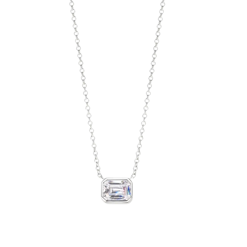 Moissanite One Stone Necklace - My Store