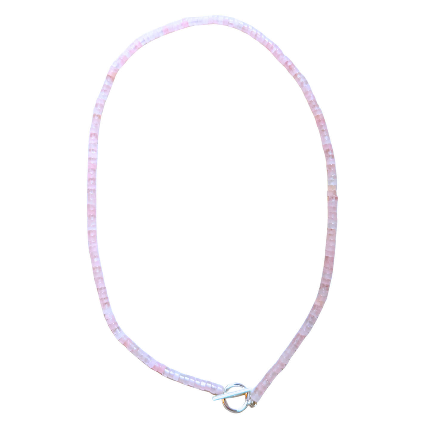 ROSE QUARTZ TOGGLE NECKLACE