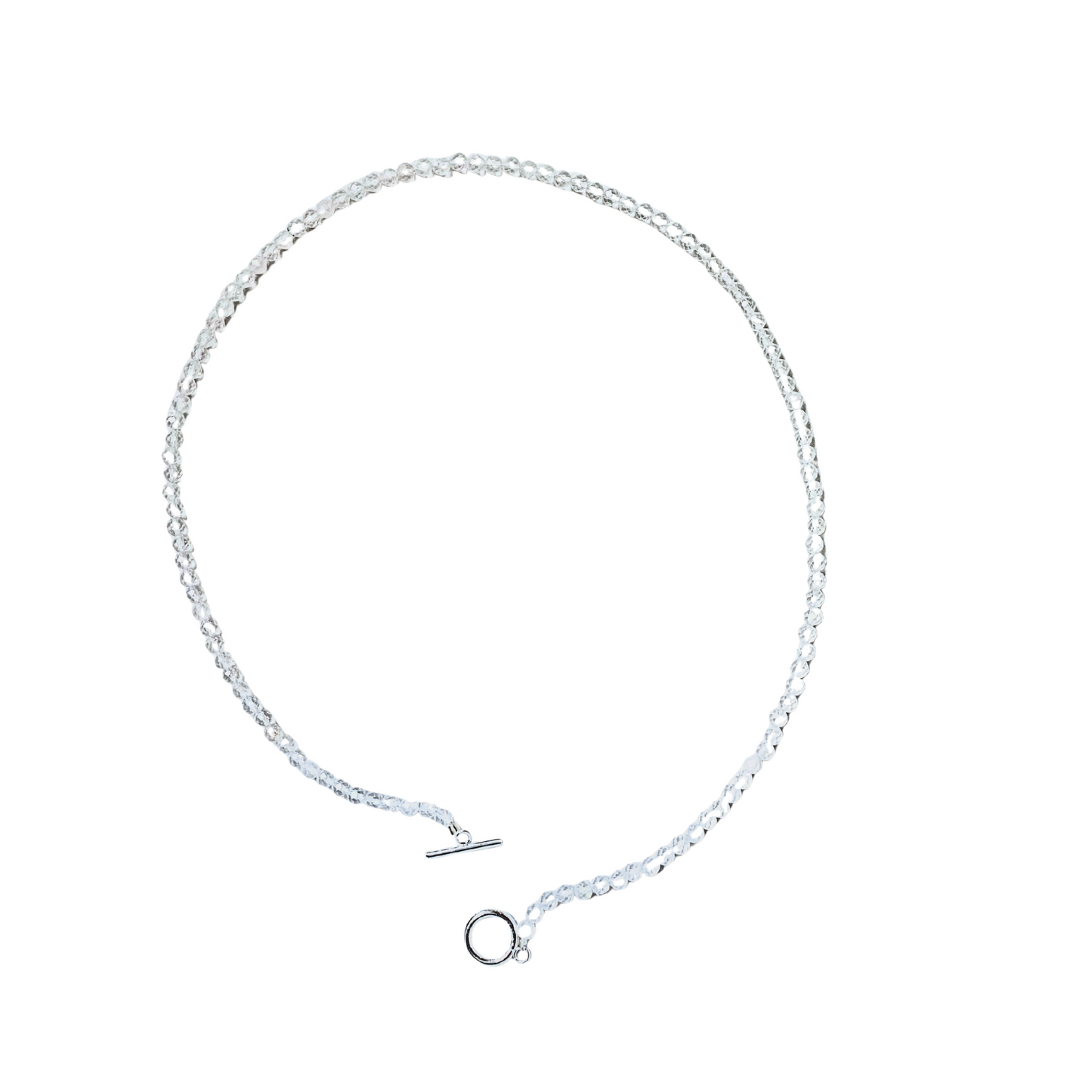 WHITE QUARTZ TOGGLE NECKLACE
