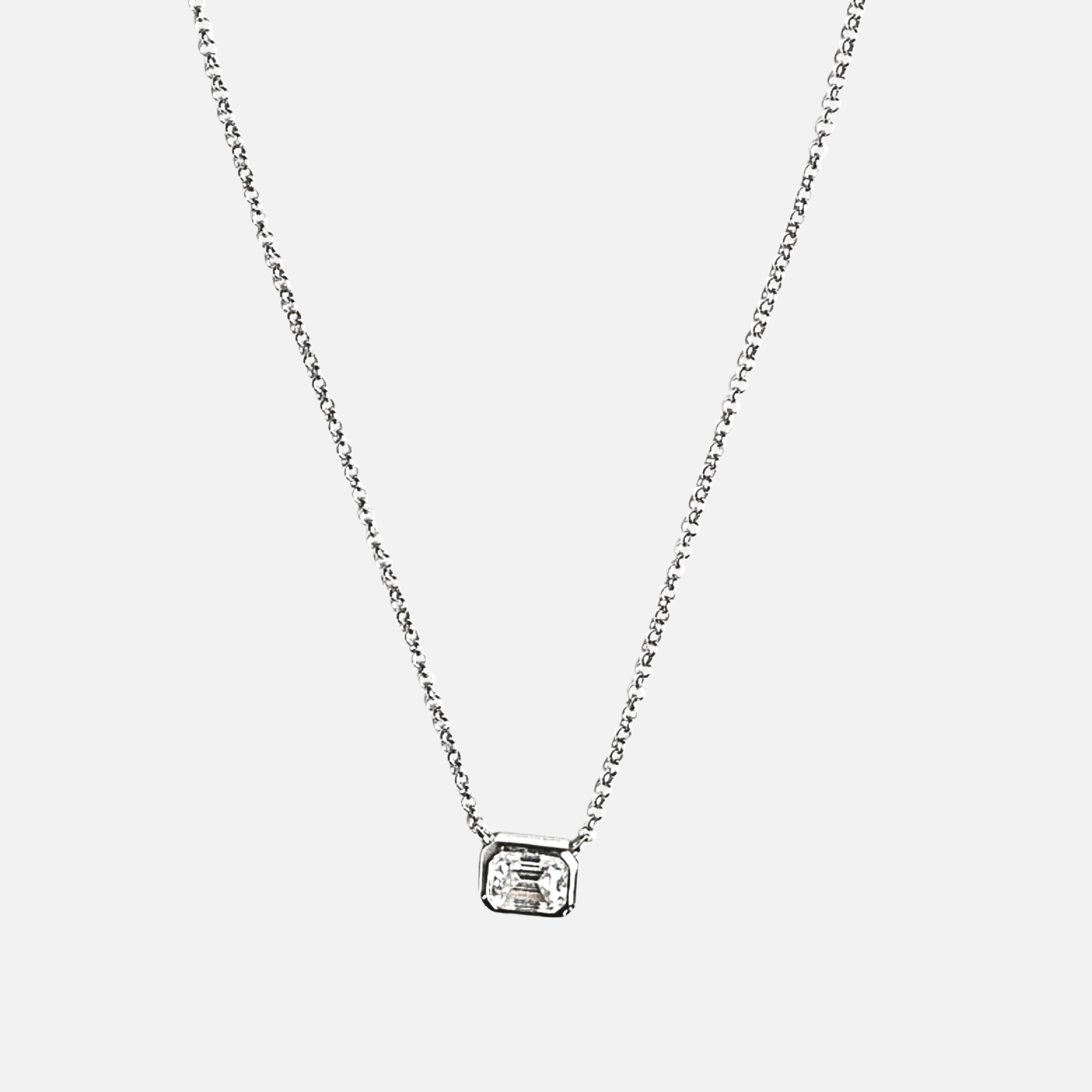 Moissanite One Stone Necklace - My Store