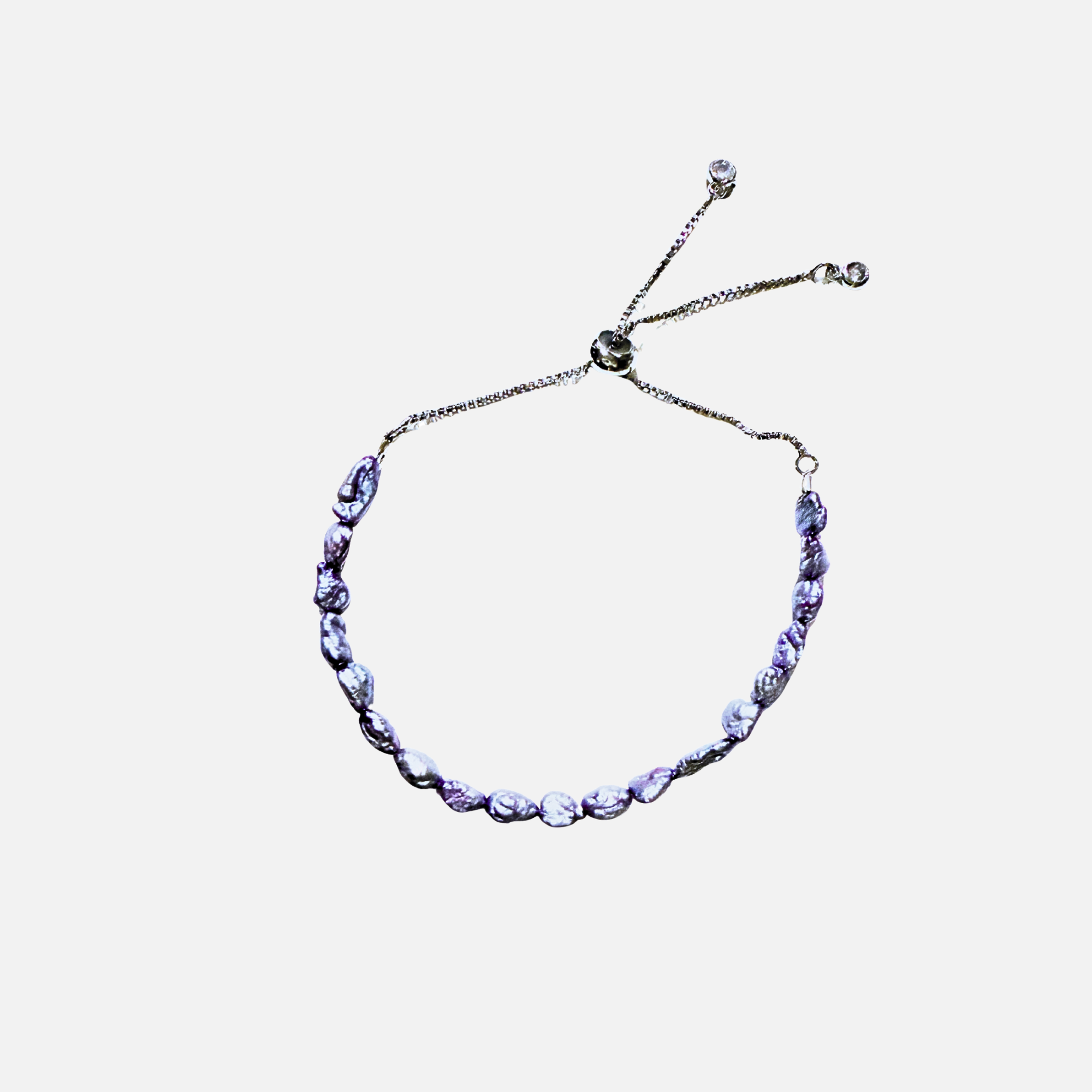 VINTAGE PURPLE  PEARL ADJUSTABLE BRACELET - My Store